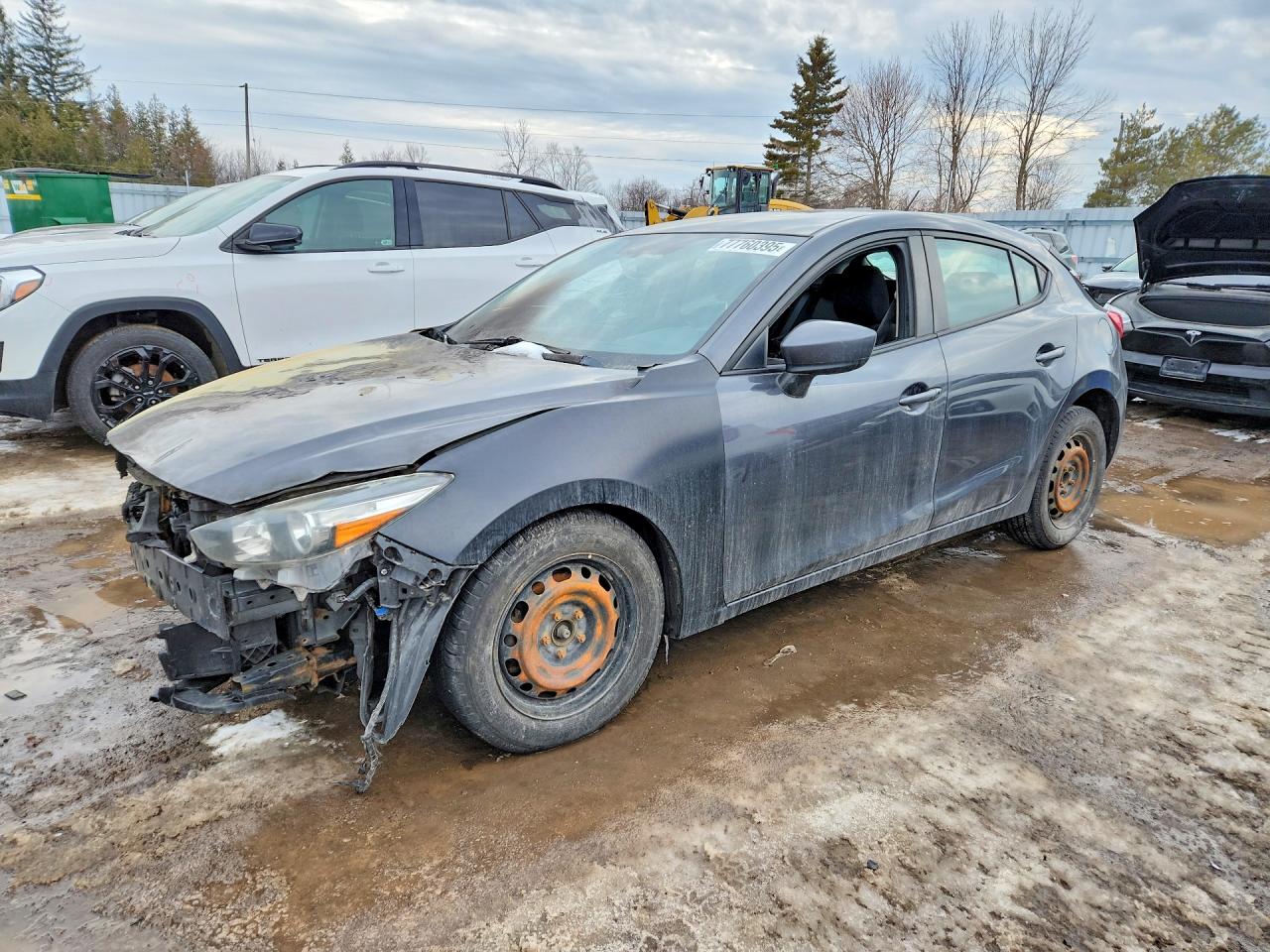 2017 Mazda 3 Sport, VIN JM1BN1K70H1123524 — Engine fire