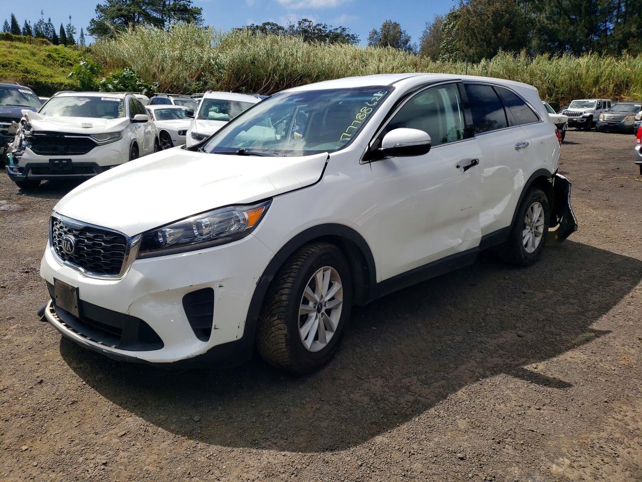 2019 Kia Sorento LX, VIN 5XYPG4A57KG490414 — Front end