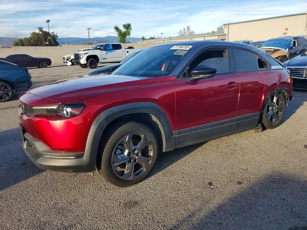 2022 Mazda MX-30 Premium Plus, VIN JM1DRADB2N0101069 — Rear end