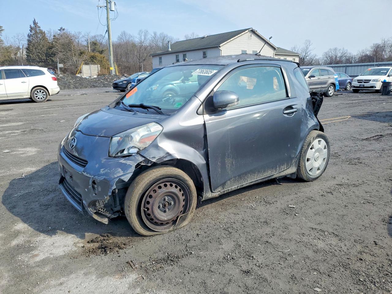 2013 Scion iQ, VIN JTNJJXB01DJ023497 — Rear end
