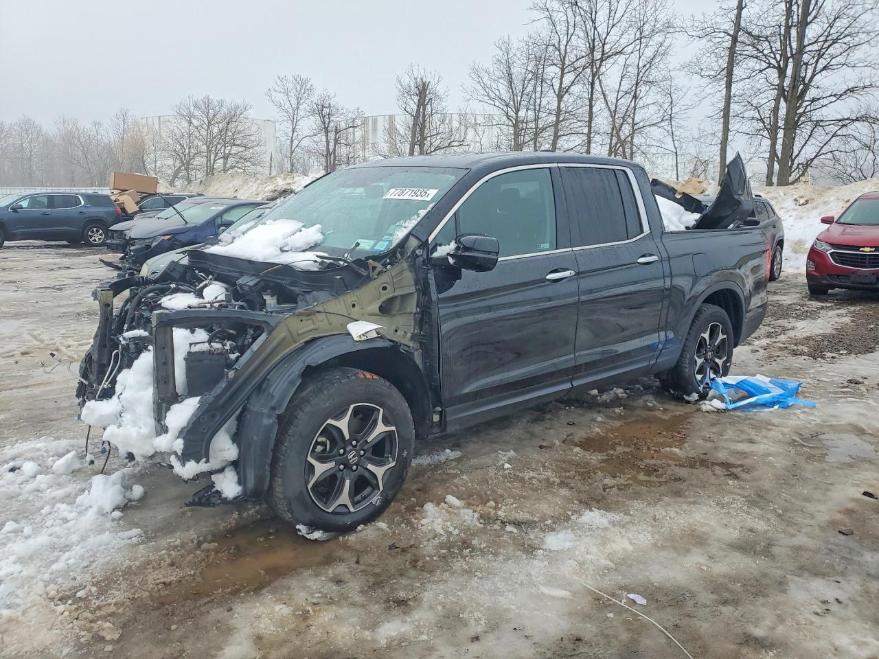 2020 Honda Ridgeline RTL-E, VIN 5FPYK3F78LB009352 — Перед