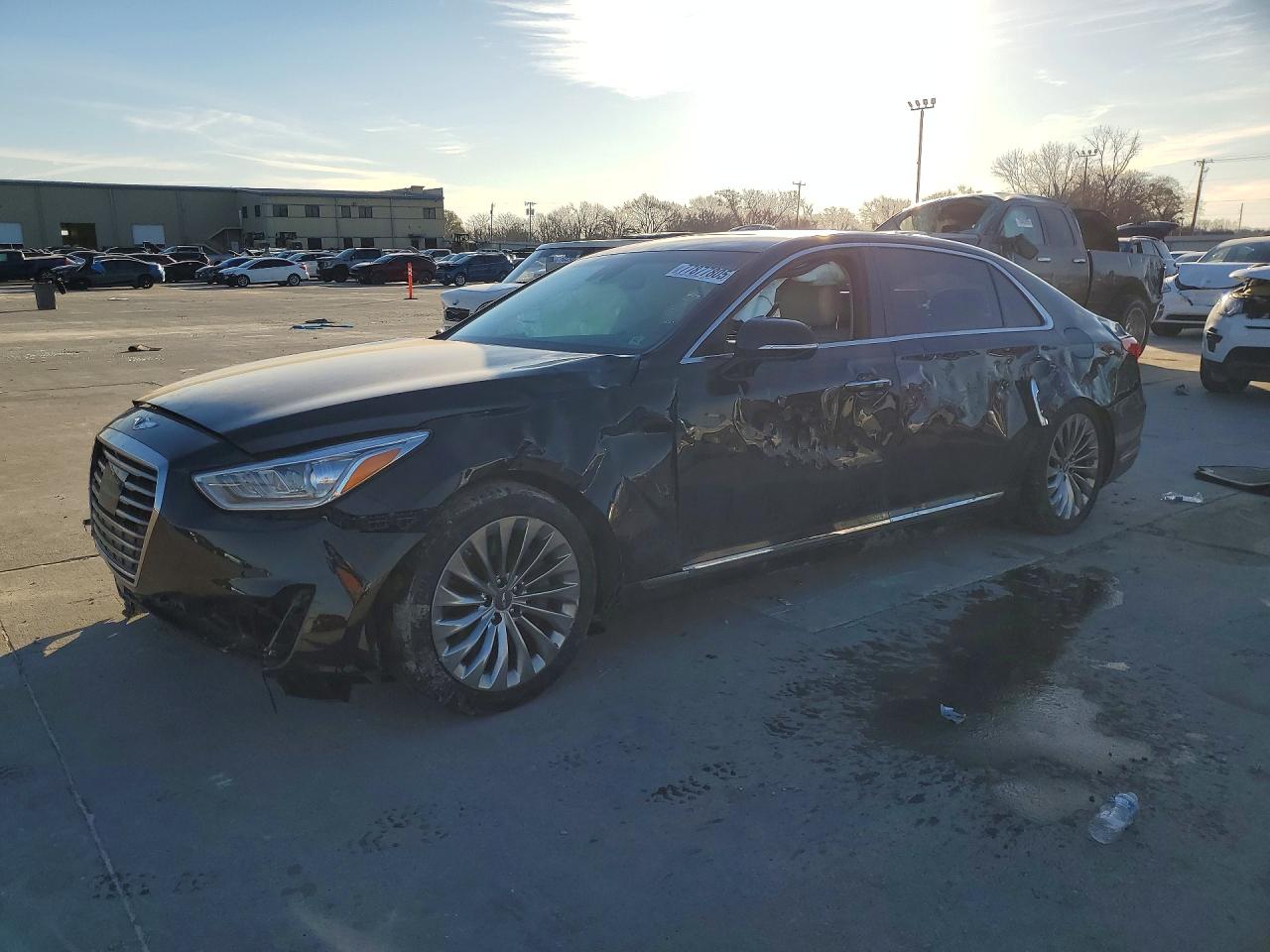 2019 Genesis G90 Ultimate, VIN KMTF54JH7KU064072 — Front end