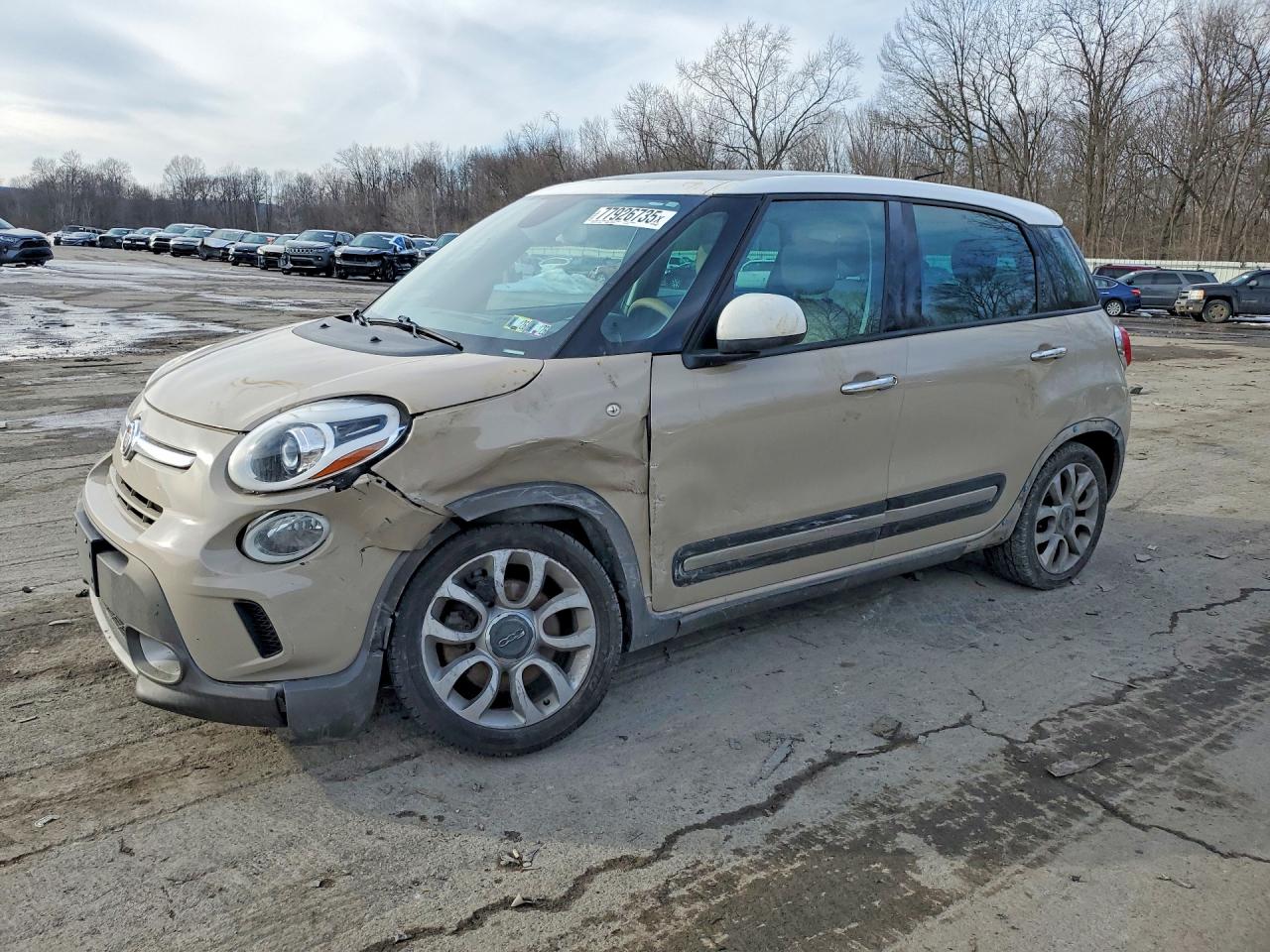 2015 FIAT 500L Trekking, VIN ZFBCFADH5FZ035688 — Front end