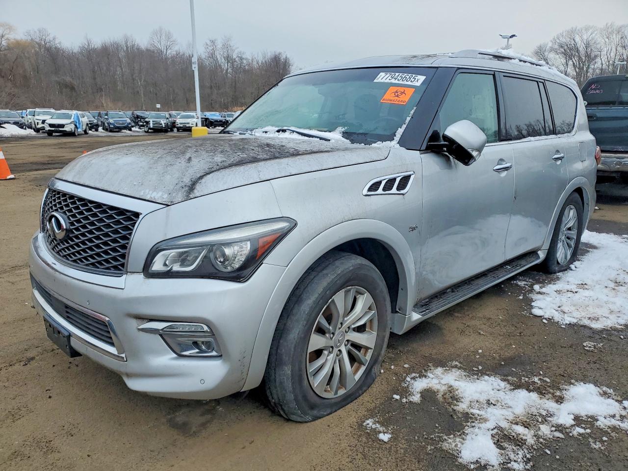 2015 Infiniti QX80, VIN JN8AZ2NE3F9083118 — Front end