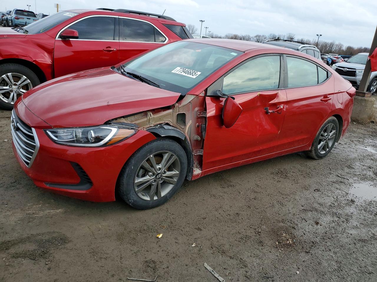 2018 Hyundai Elantra SEL, VIN 5NPD84LF7JH344821 — Front end