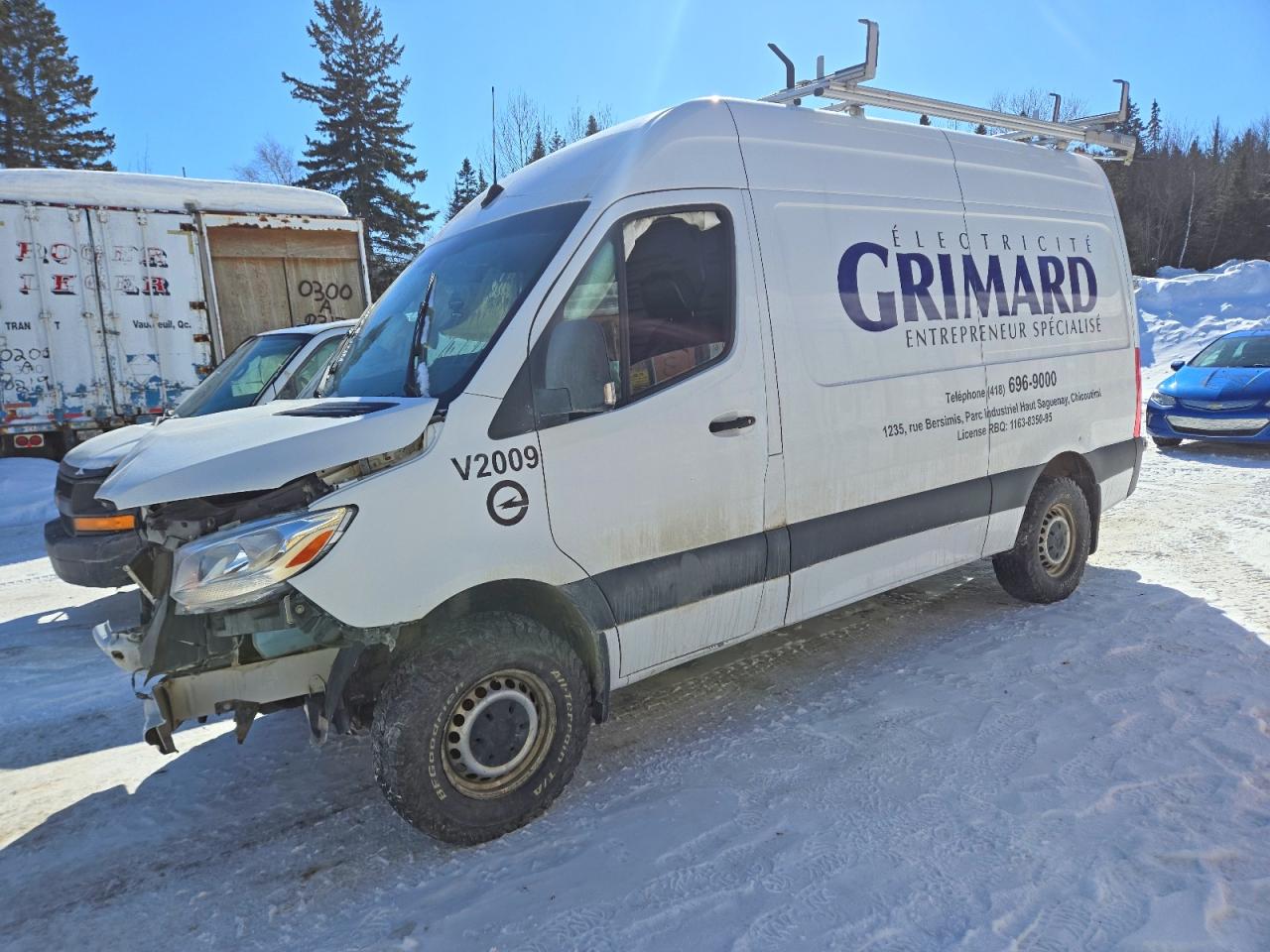 2020 Mercedes-Benz Sprinter Cargo, VIN W1Y4EBHY0LP239466 — Front end