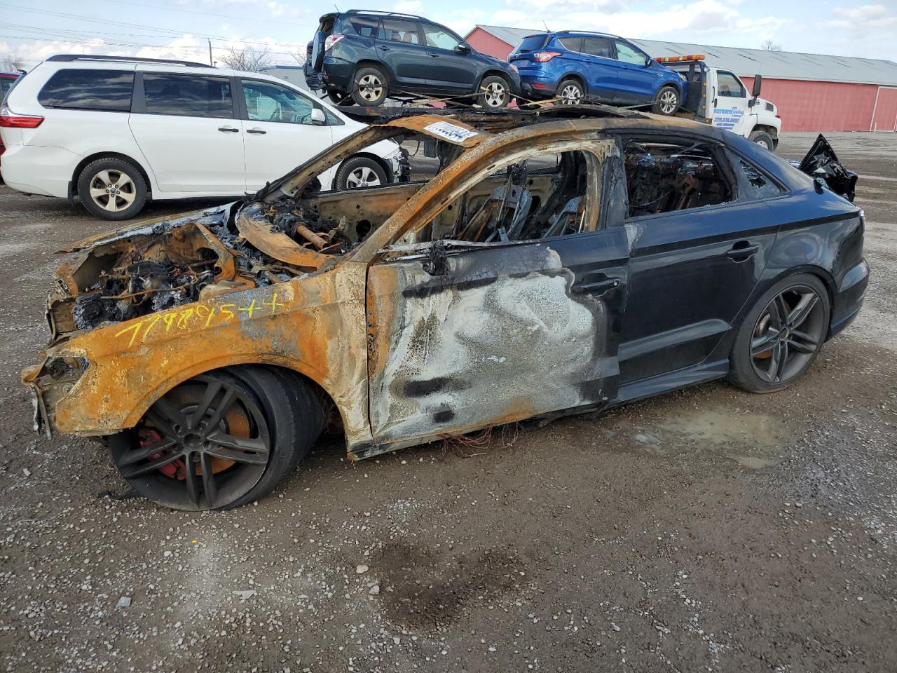 2019 Audi S3 Prestige, VIN WAUF1GFF5KA111262 — Burn