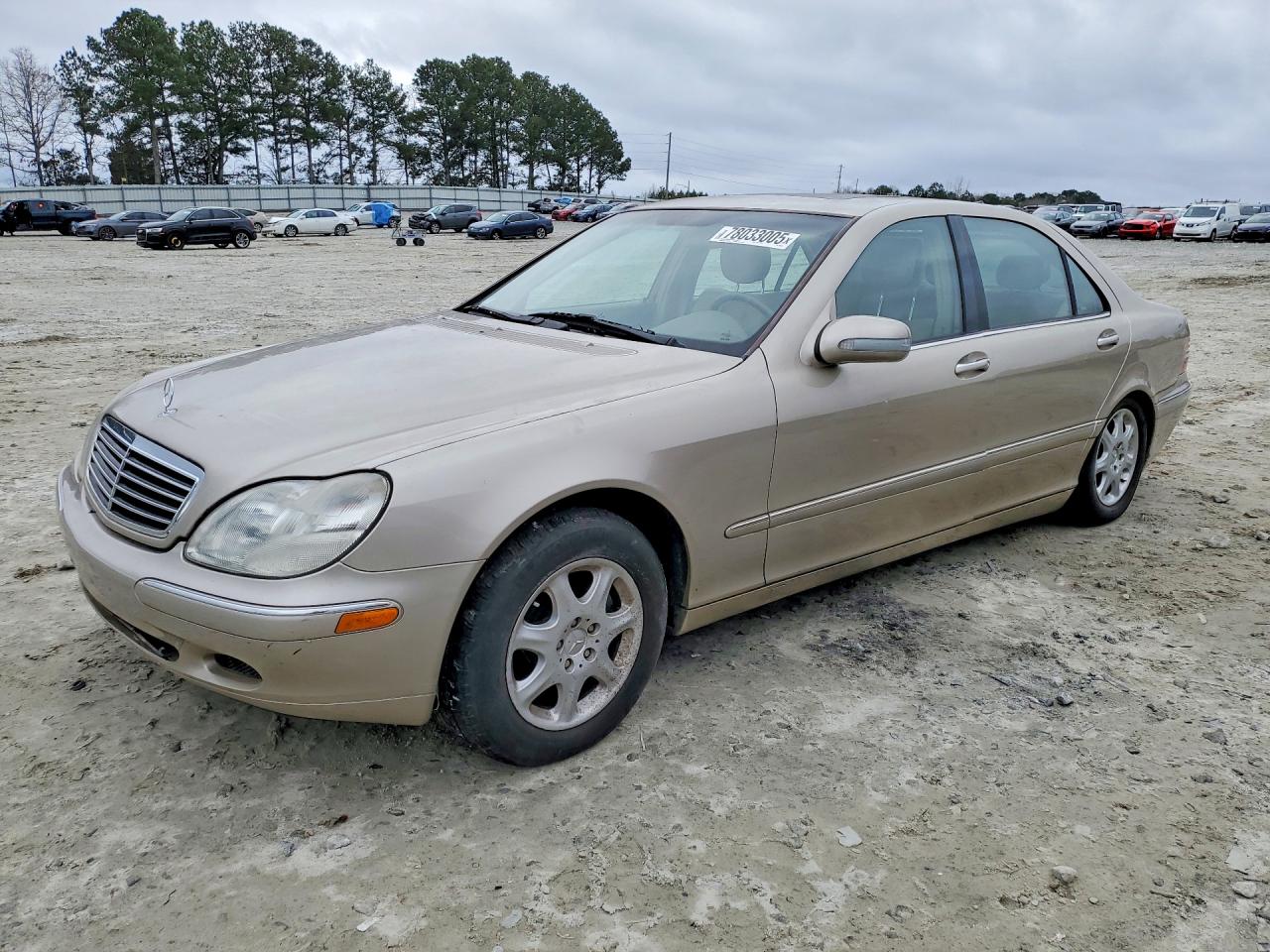 2000 Mercedes-Benz S 320/430/500, VIN WDBNG70J4YA060872 — Engine fire