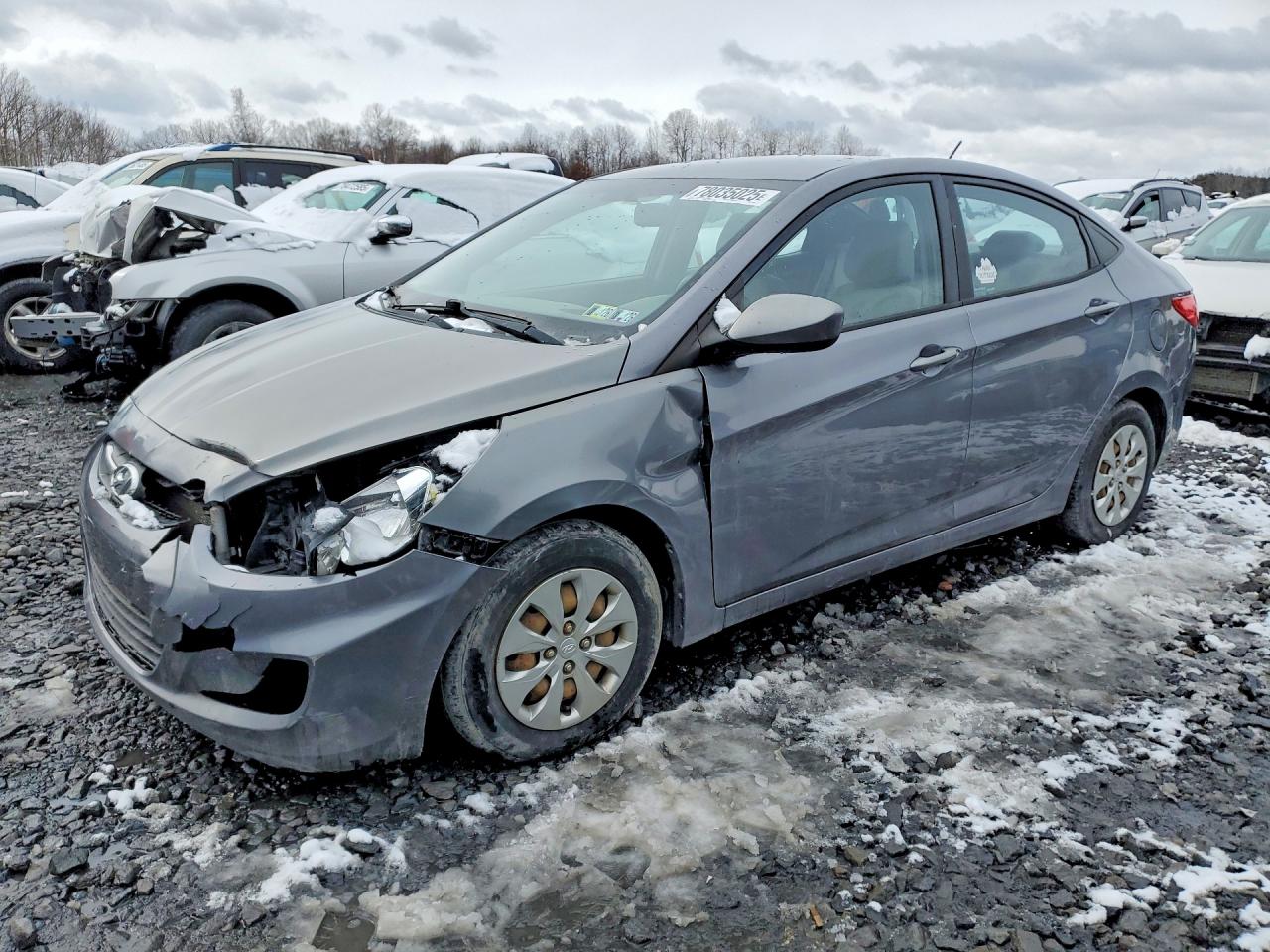 2015 Hyundai Accent GLS, VIN KMHCT4AE7FU834950 — Front end