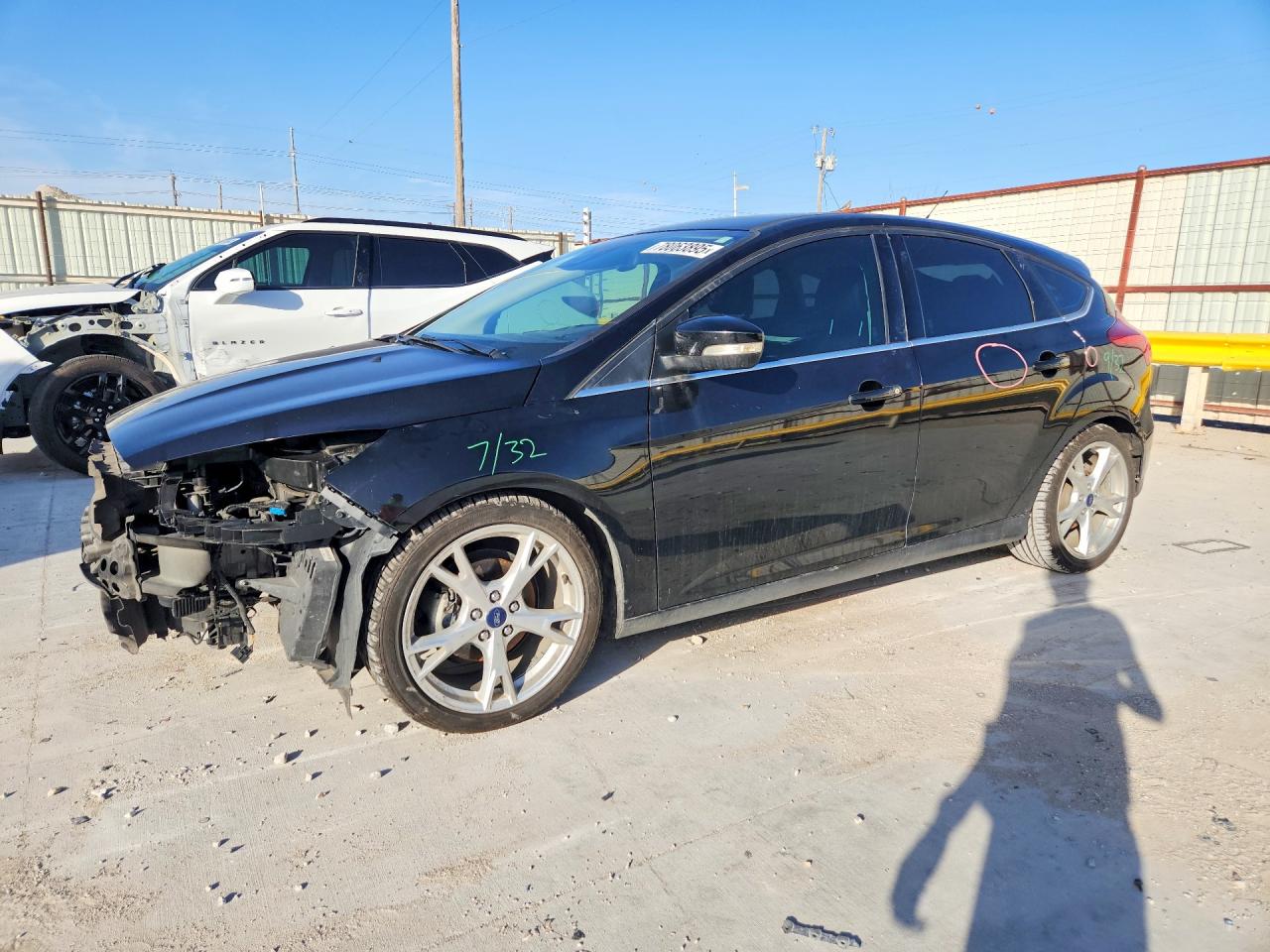 2016 Ford Focus Titanium, VIN 1FADP3N21GL227303 — Front end