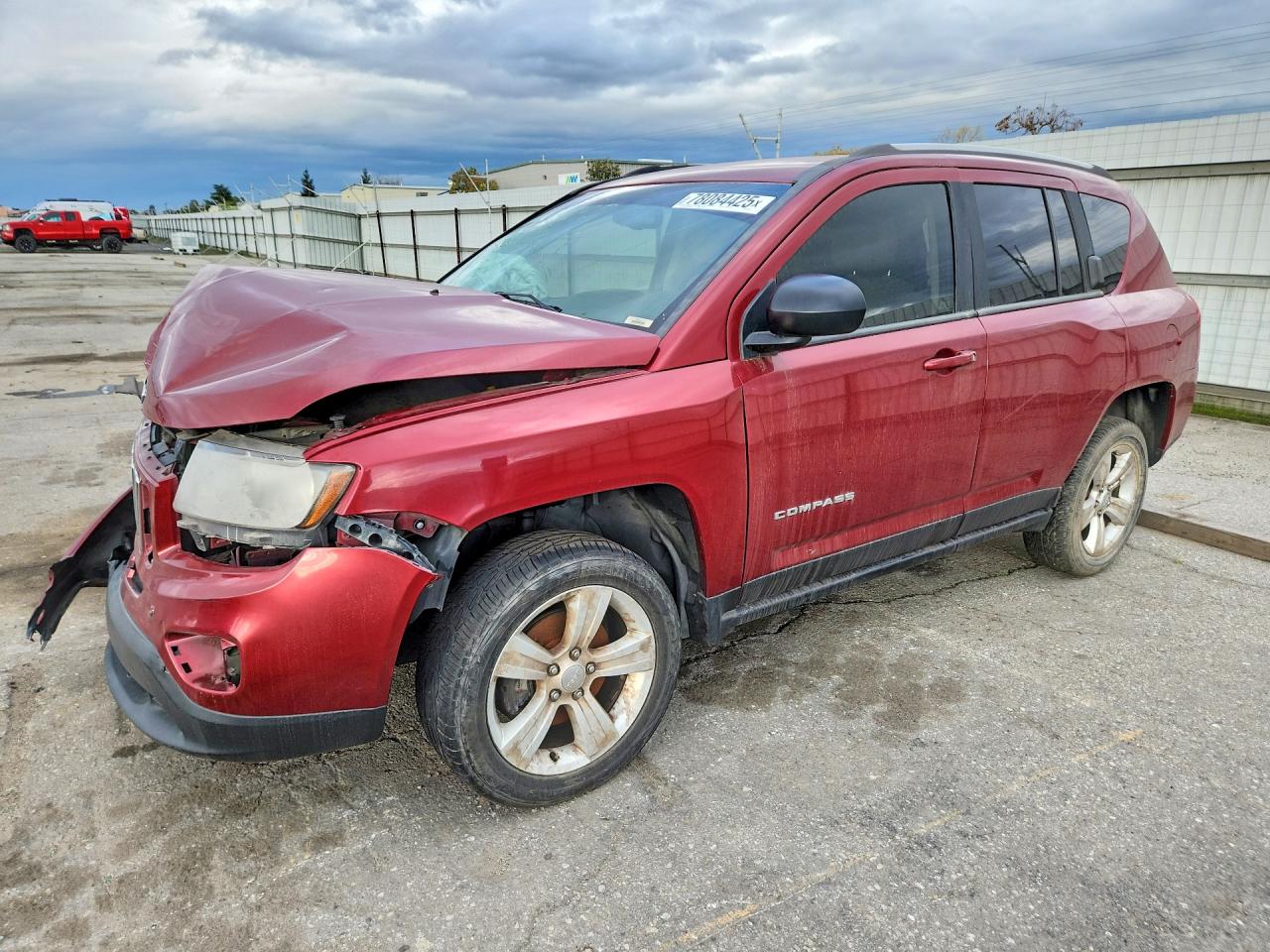 2016 Jeep Compass Sport, VIN 1C4NJCBA3GD650079 — Front end