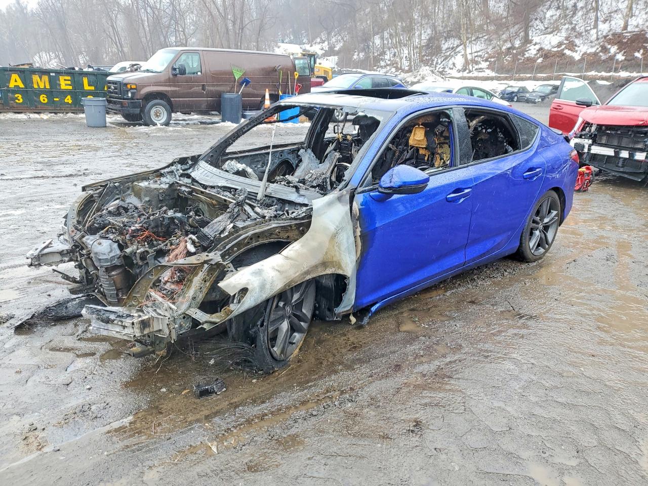 2023 Acura Integra Technology, VIN 19UDE4G77PA005117 — Burn