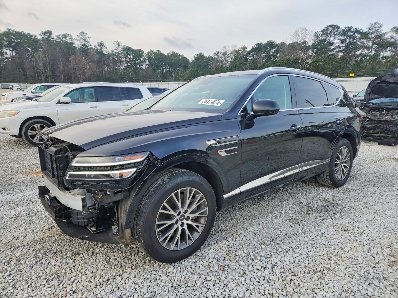 2021 Genesis GV80, VIN KMUHBDSB3MU043519 — Front end
