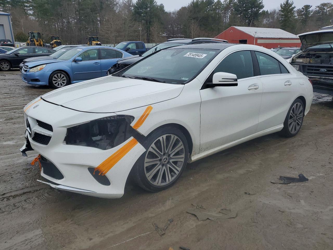 2018 Mercedes-Benz CLA 250, VIN WDDSJ4EB6JN658990 — Front end