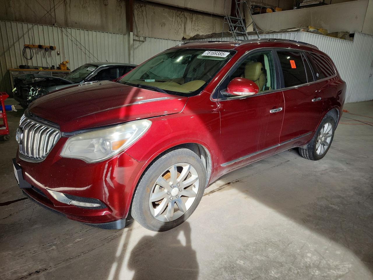 2015 Buick Enclave Premium, VIN 5GAKRCKD9FJ351588 — Frame damage