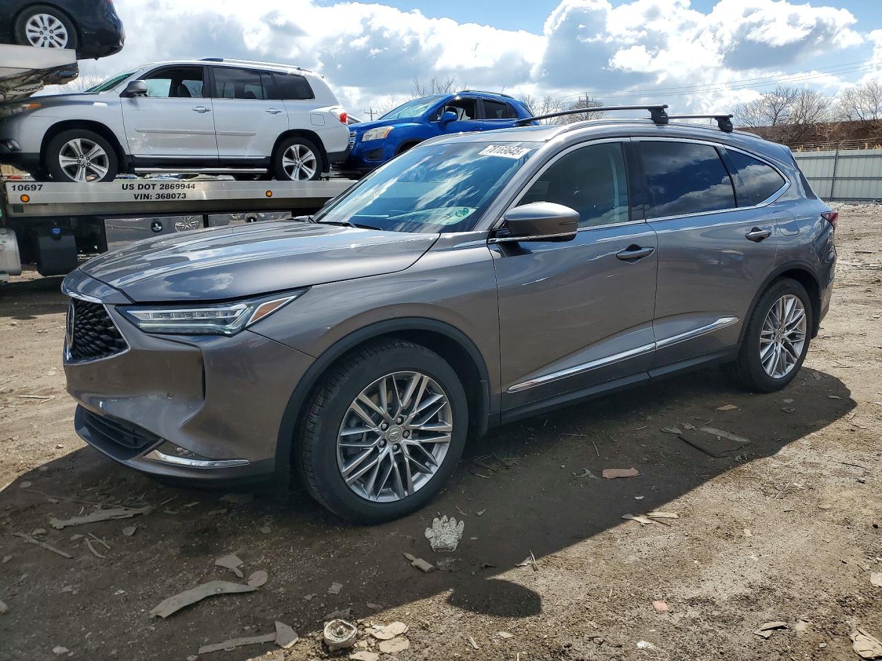 2023 Acura MDX Advance, VIN 5J8YE1H85PL023546 — Partial repair