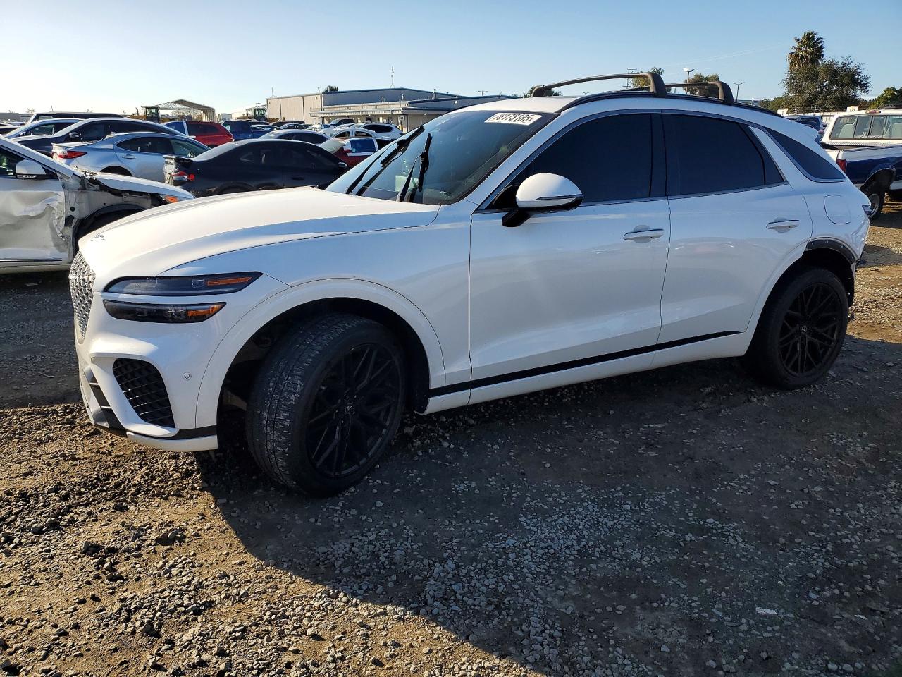 2022 Genesis GV70 Sport, VIN KMUMCDTC2NU020947 — Rear end