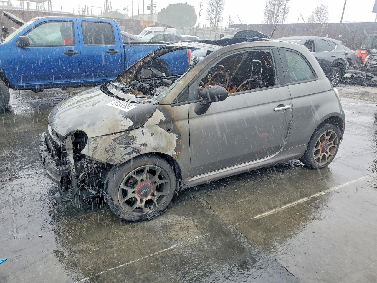 2012 FIAT 500 Sport, VIN 3C3CFFBR6CT360881 — Burn