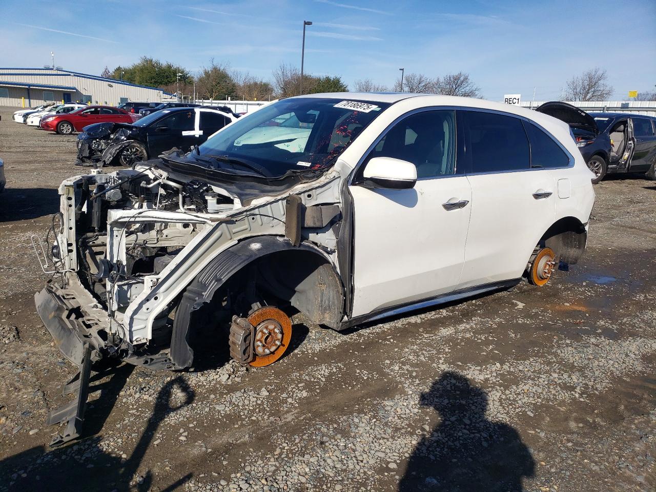 2019 Acura MDX Technology, VIN 5J8YD4H54KL016784 — Stripped