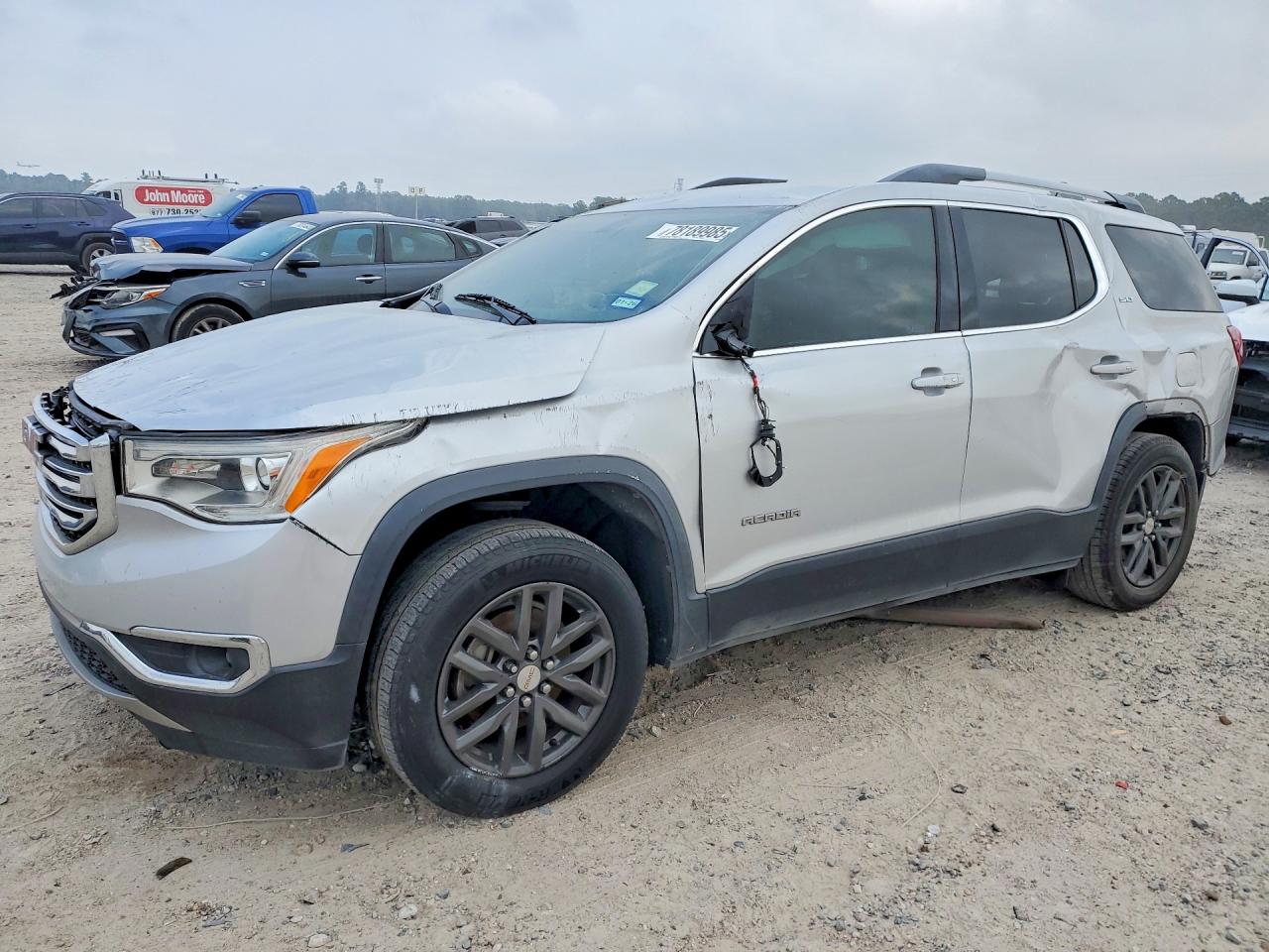 2019 GMC Acadia SLT, VIN 1GKKNMLS2KZ225893 — Опрокидывание