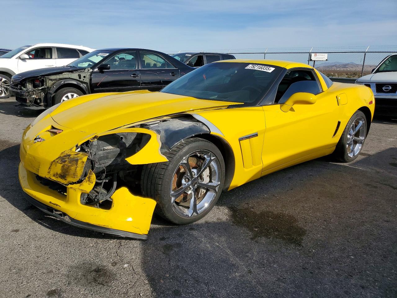 2010 Chevrolet Corvette Z16 Grand Sport 3LT, VIN 1G1YW2DW4A5104659 — Front end
