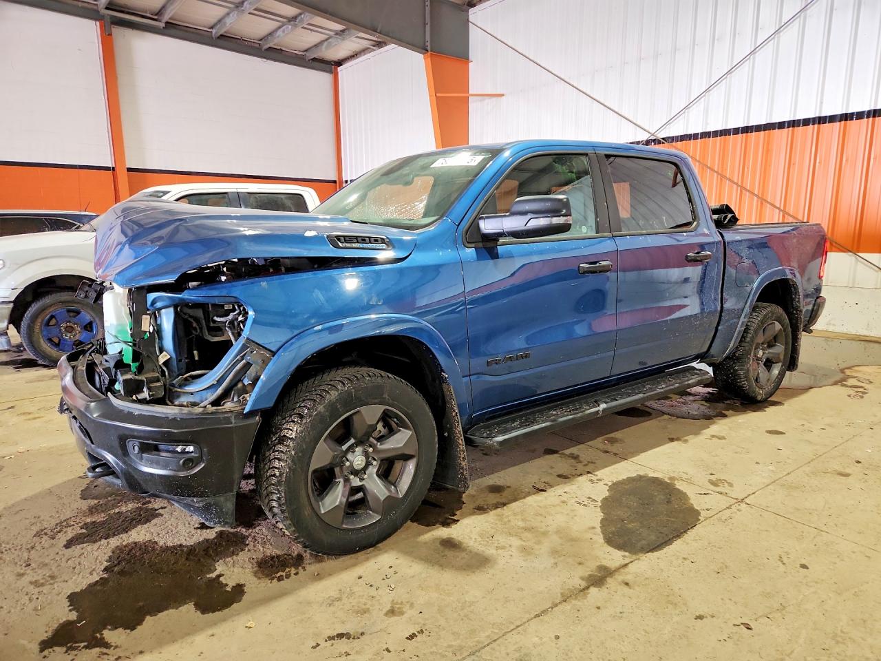 2024 Ram 1500 Big Horn, VIN 1C6SRFFT9RN214978 — Повреждение рамы