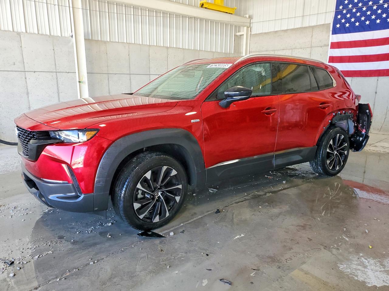 2025 Mazda CX-50 Hybrid Premium Plus Package, VIN 7MMVAAEWXSN139533 — Rear end