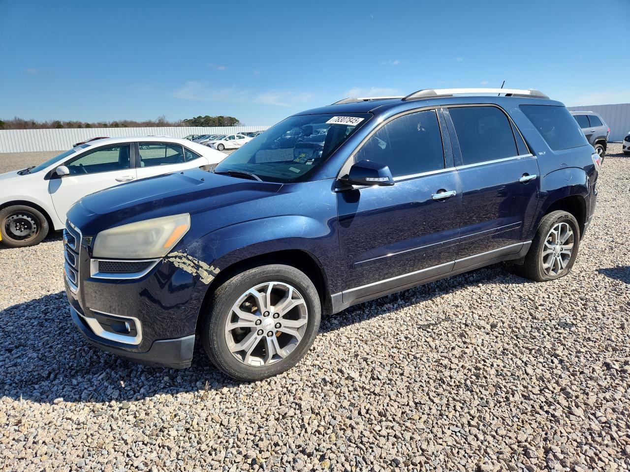 2015 GMC Acadia SLT, VIN 1GKKRRKD1FJ247053 — Front end