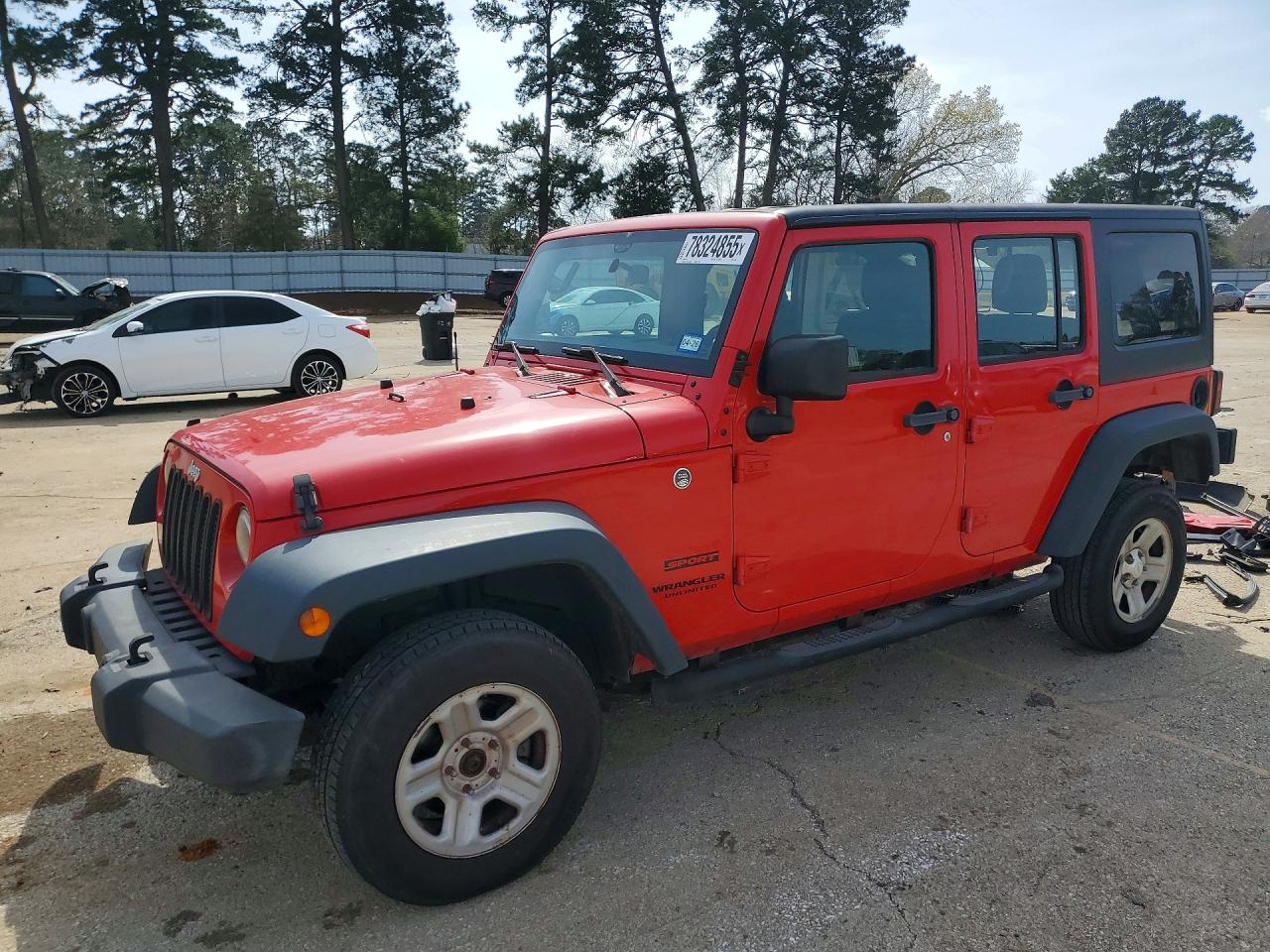 2017 Jeep Wrangler Unlimited Sport, VIN 1C4BJWDG2HL674967 — Rear end