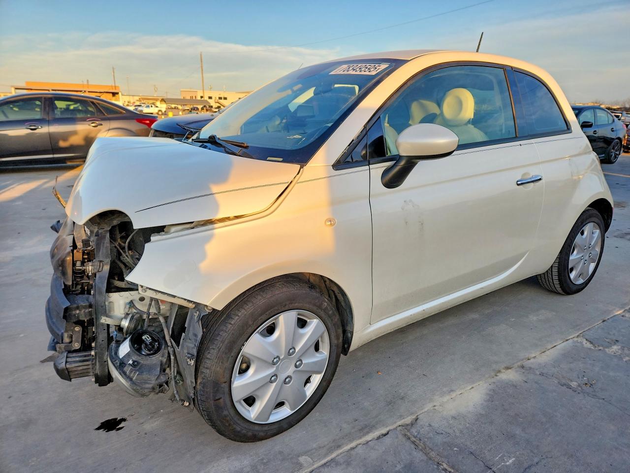 2015 FIAT 500 Pop, VIN 3C3CFFAR3FT562017 — Front end