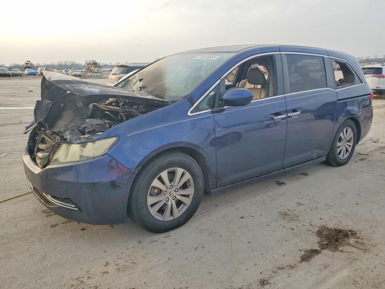 2015 Honda Odyssey EX-L, VIN 5FNRL5H64FB103937 — Engine fire