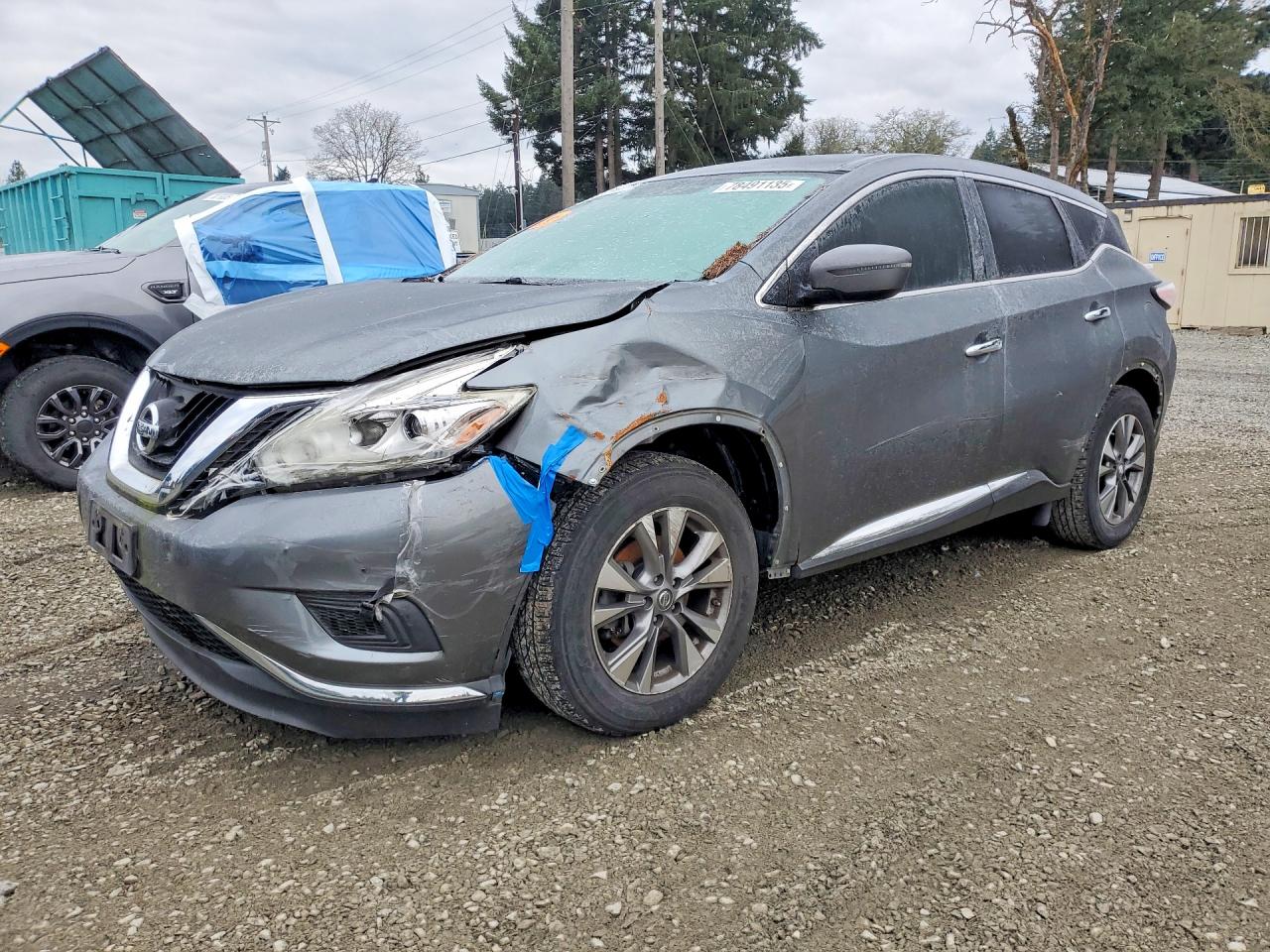 2016 Nissan Murano S, VIN 5N1AZ2MH8GN147567 — Front end