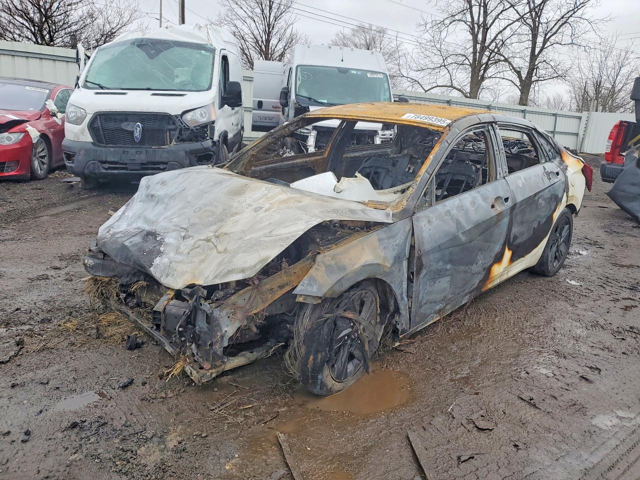 2023 Hyundai Elantra SEL, VIN 5NPLM4AG6PH088568 — Burn