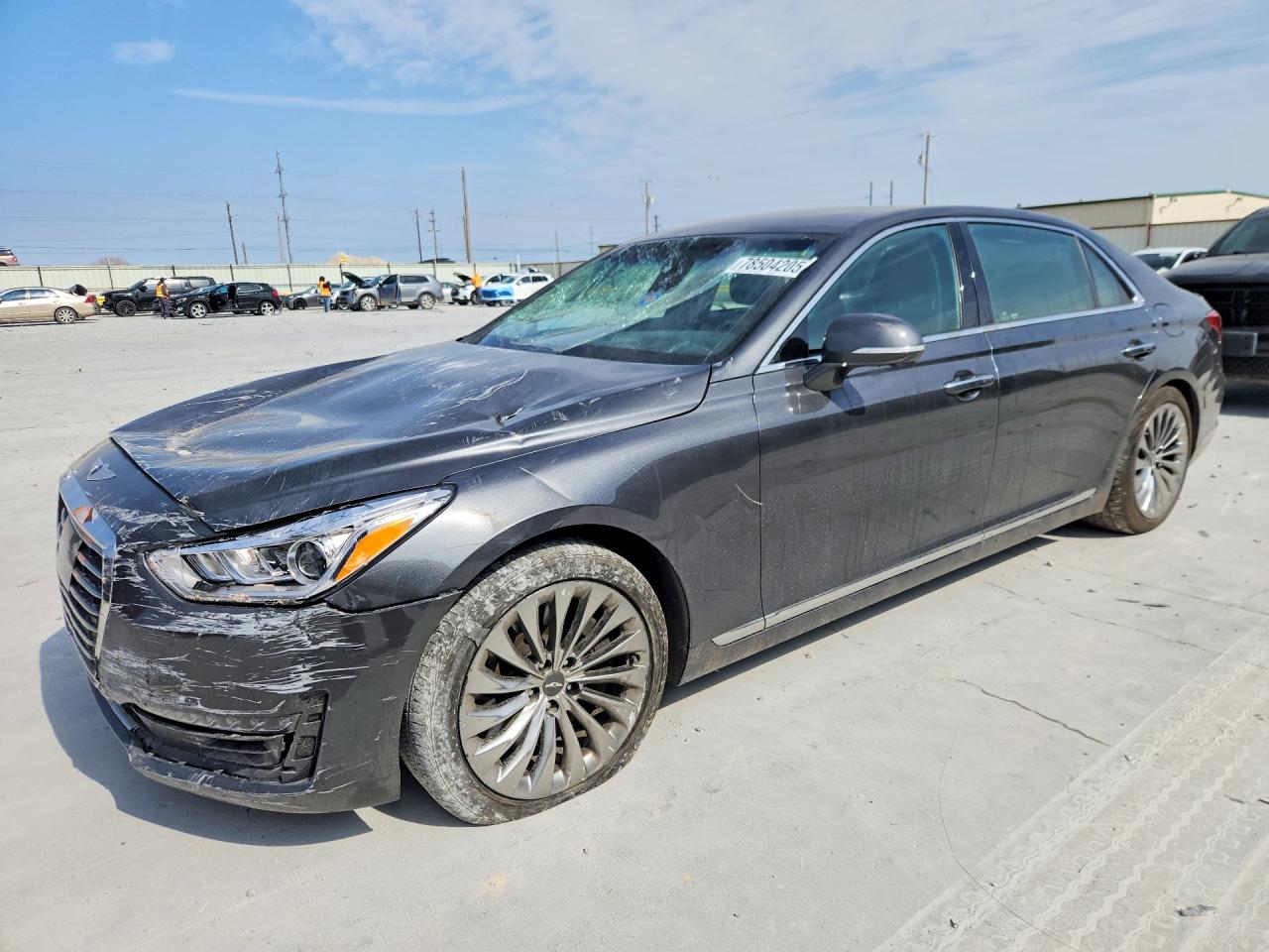 2018 Genesis G90 Ultimate, VIN KMHG54JH8JU049609 — Front end