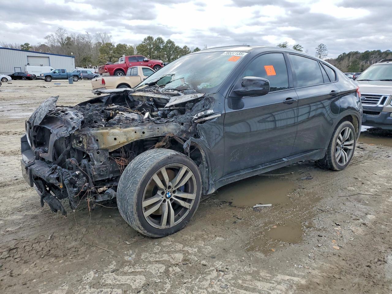 2014 BMW X6 M, VIN 5YMGZ0C53E0C40527 — Engine fire