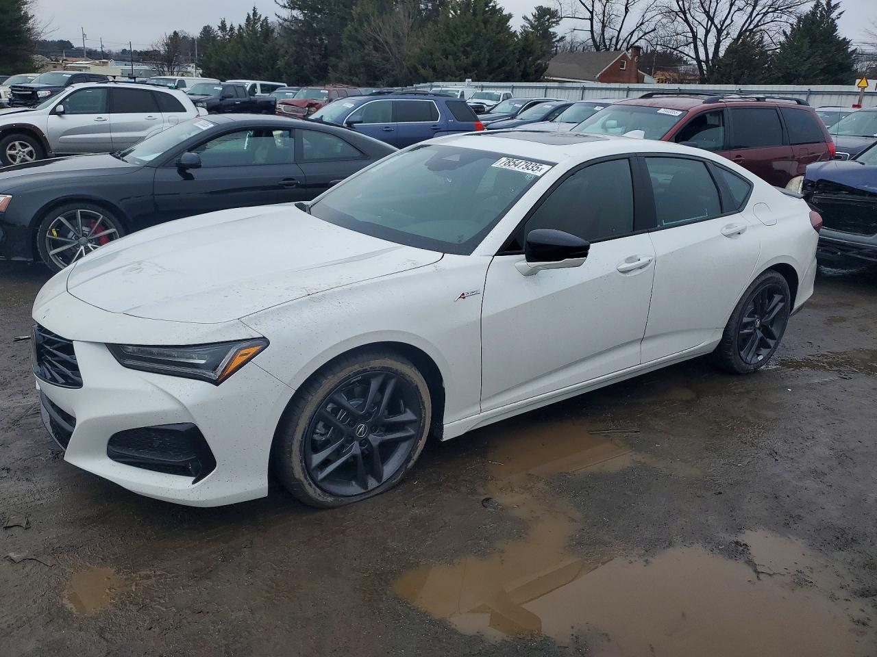 2025 Acura TLX w/A-Spec Package, VIN 19UUB6F58SA005379 — Minor dents and scratches