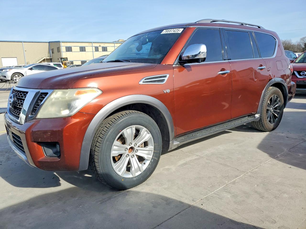 2017 Nissan Armada Platinum, VIN JN8AY2NF1H9303029 — Minor dents and scratches