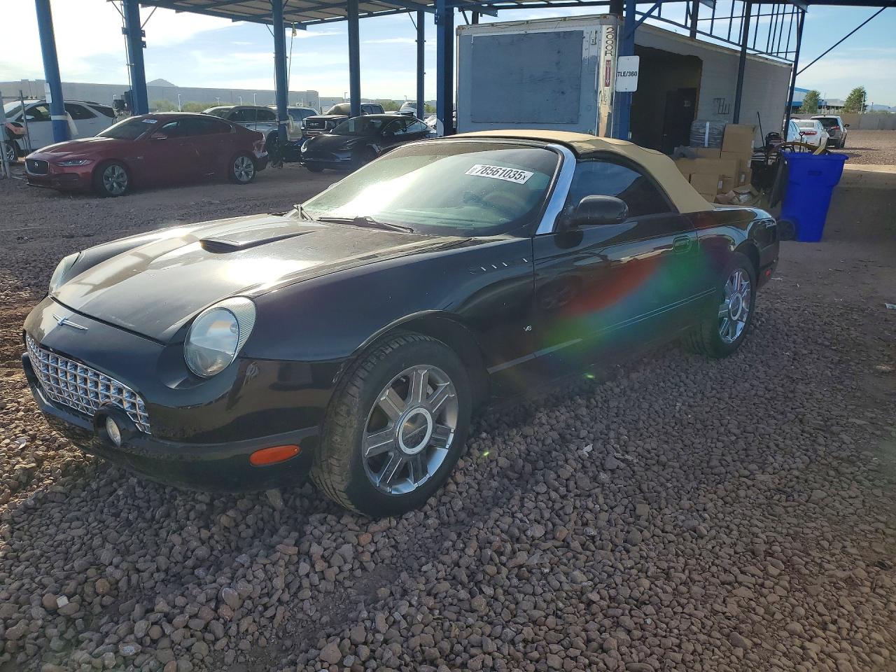 2004 Ford Thunderbird Deluxe, VIN 1FAHP60A34Y107728 — Minor dents and scratches