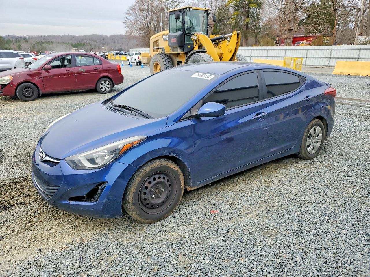 2016 Hyundai Elantra SE, VIN 5NPDH4AEXGH758579 — Frame damage