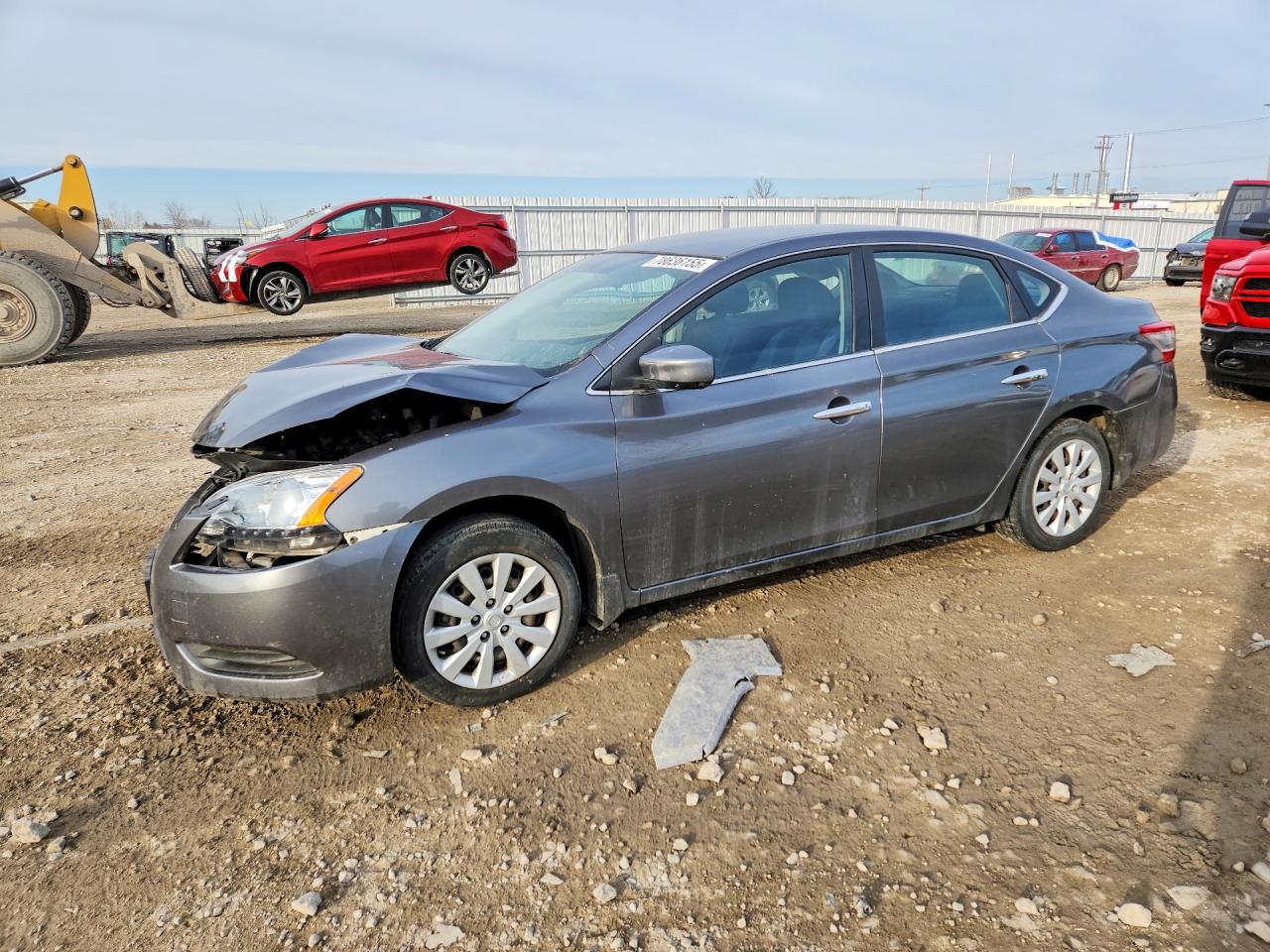 2015 Nissan Sentra SV, VIN 3N1AB7AP2FL658128 — Front end