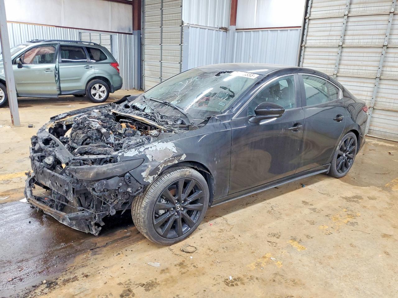 2025 Mazda 3 S Select Sport, VIN 3MZBPABMXSM457194 — Engine fire