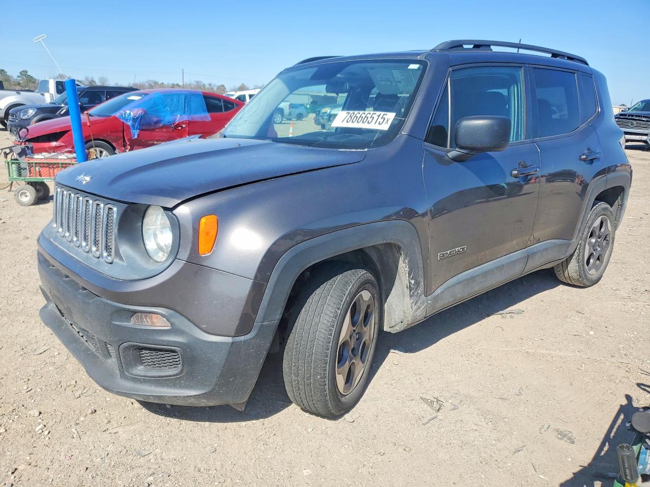2016 Jeep Renegade Sport, VIN ZACCJAAT7GPE10310 — Front end
