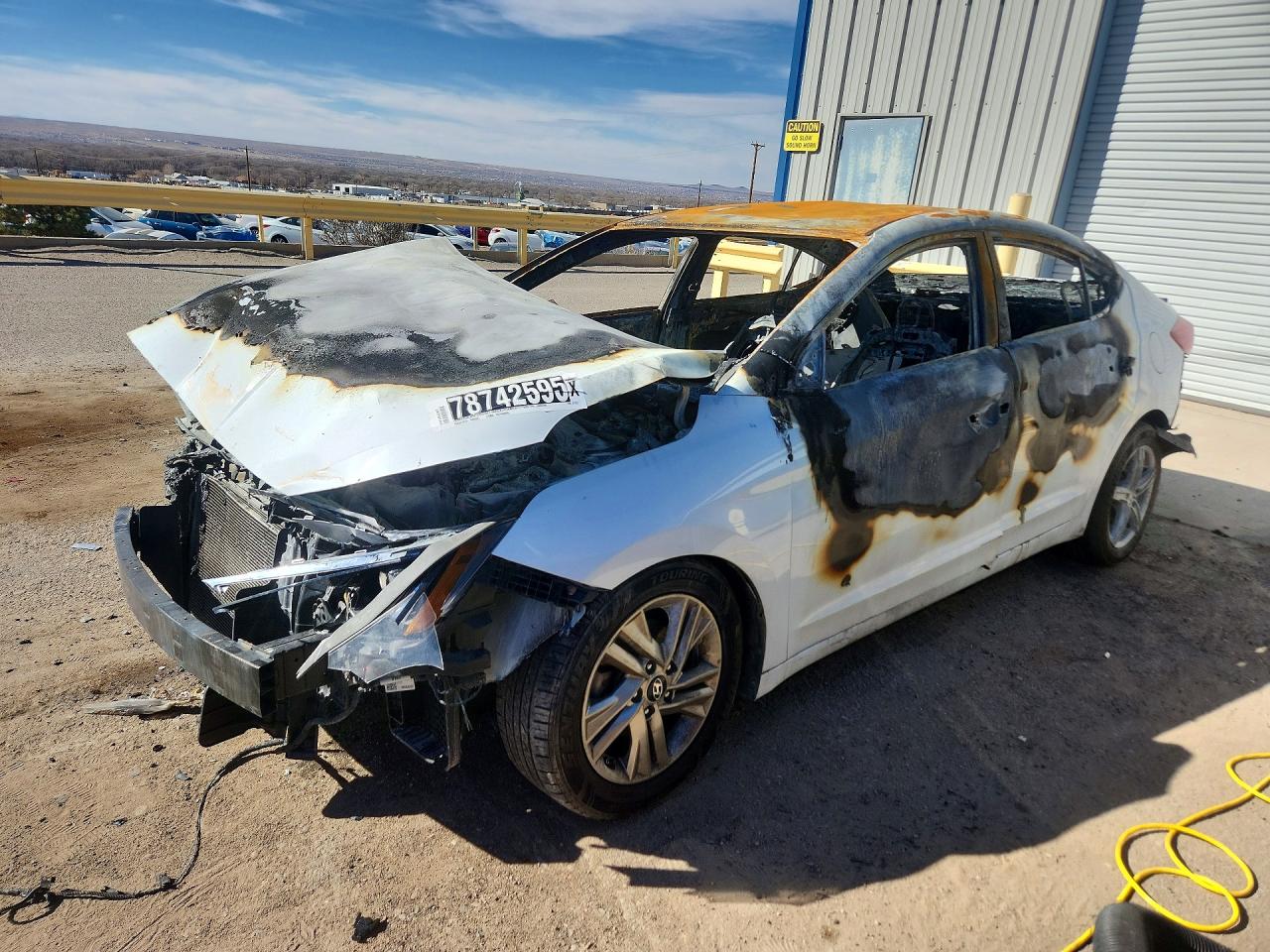2019 Hyundai Elantra SEL, VIN 5NPD84LF6KH421857 — Burn