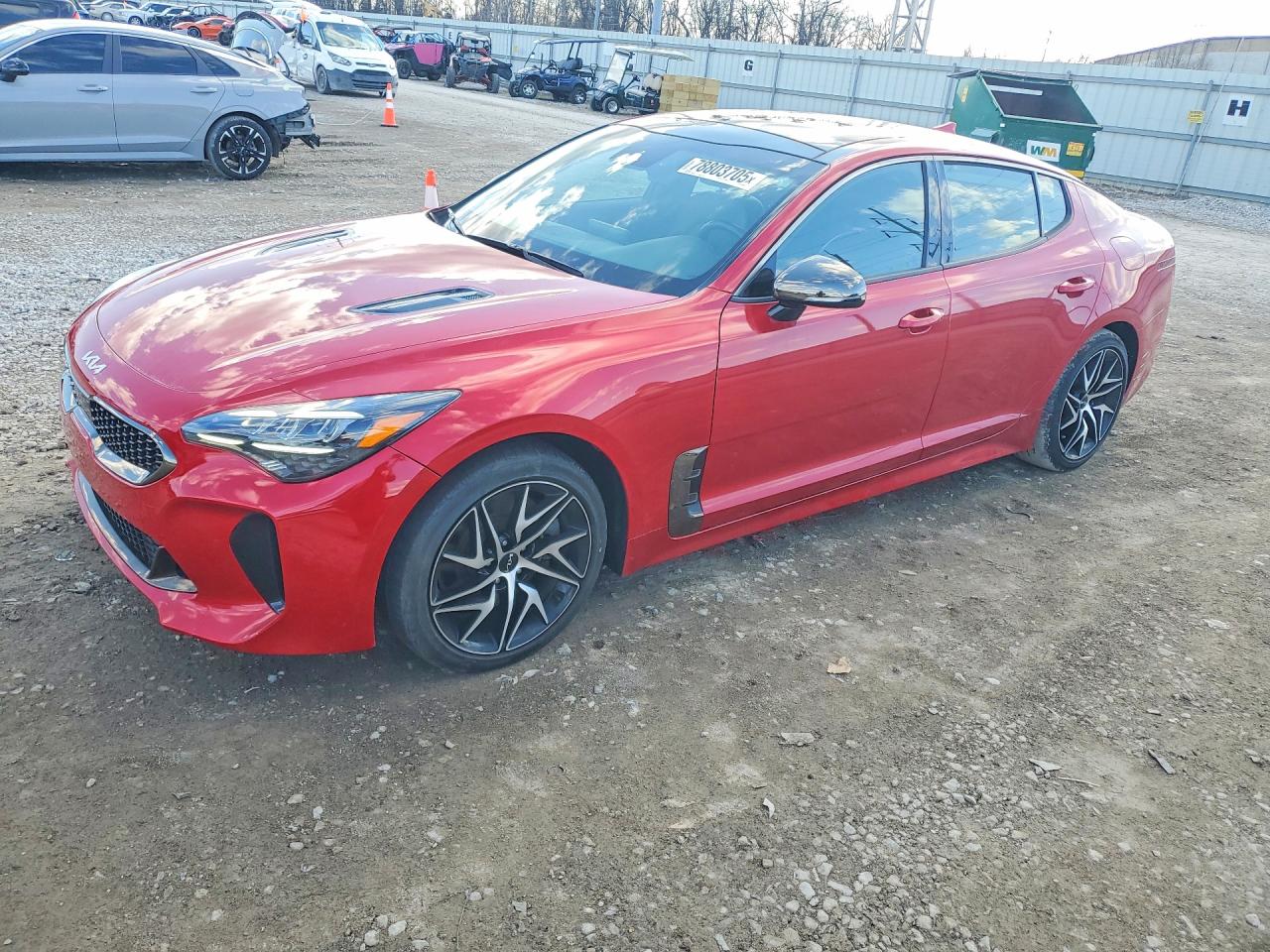 2022 Kia Stinger GT-Line, VIN KNAE35LD1N6109495 — Front end
