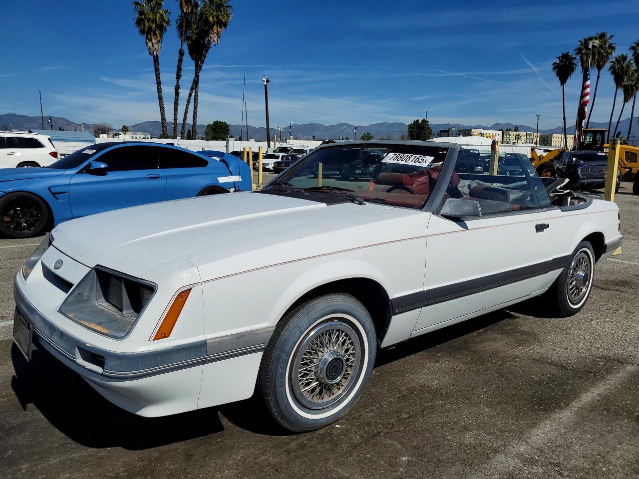 1986 Ford Mustang GLX, VIN 1FABP2734GF233957 — Minor dents and scratches