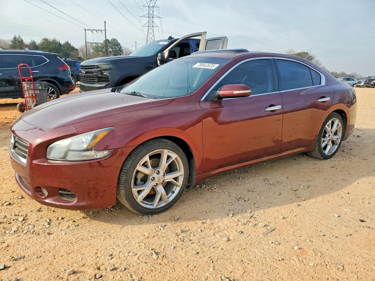 2012 Nissan Maxima SV, VIN 1N4AA5AP2CC811365 — Зад