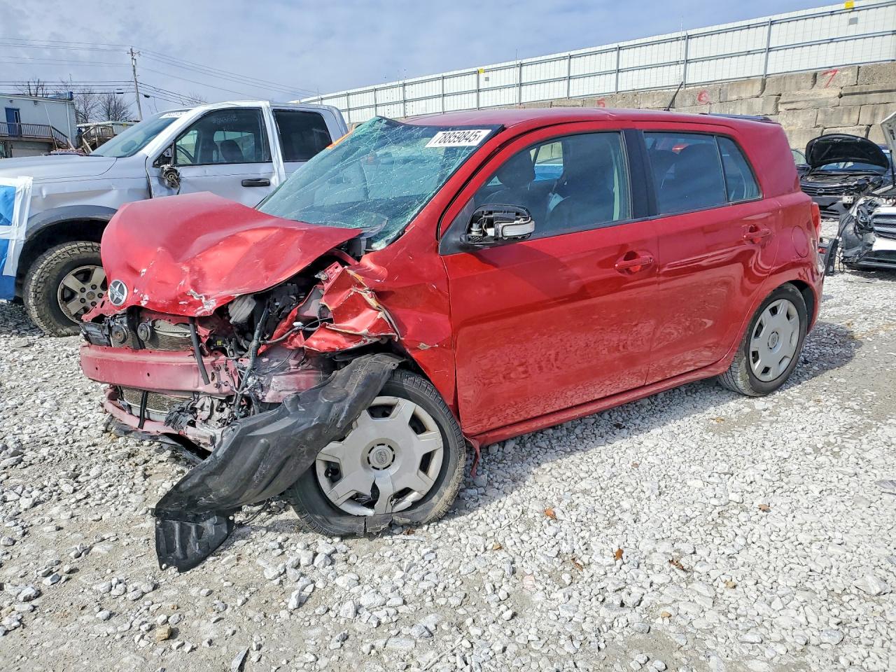 2011 Scion xD, VIN JTKKU4B48B1014898 — Frame damage