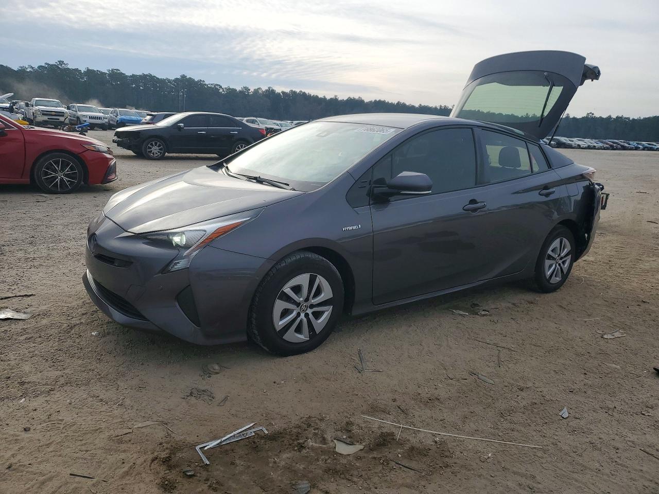 2018 Toyota Prius Two, VIN JTDKBRFUXJ3589205 — Rear end