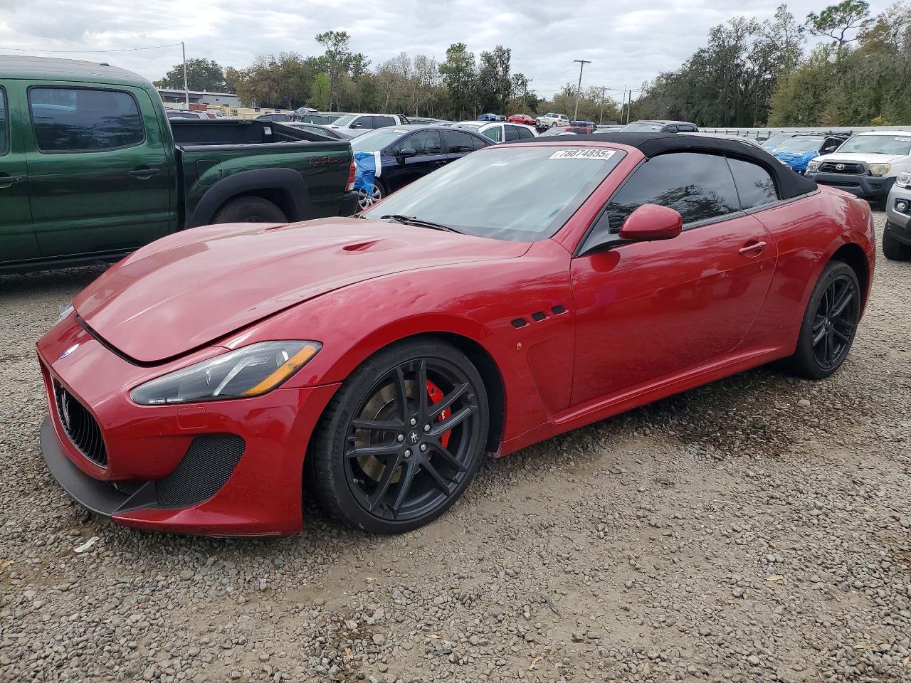 2016 Maserati GranTurismo Sport, VIN ZAM45VMAXG0174084 — Front end