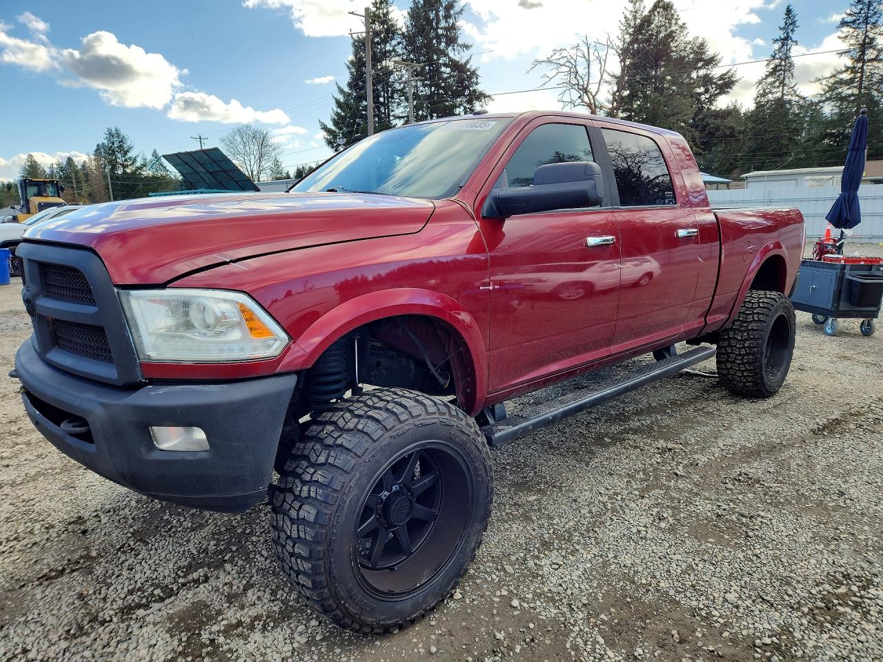 2013 Ram 3500 Longhorn, VIN 3C63R3NLXDG582723 — Vandalism